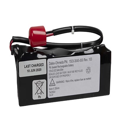 Battery Wharn 12 Volt (12V) Rechargeable, Anesthesia Delivery