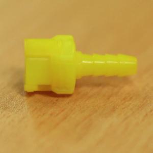 Coupling Inline Yellow BCG Body Half 4mm Hose Barb Coupling Inline Yellow BCG Body Half 4mm Hose Barb