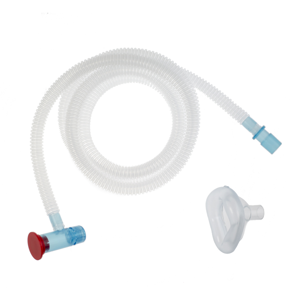 NF-157-0GE, T-Piece Neonatal Patient Circuit Kit, Disposable with size 0 mask, Box of 10