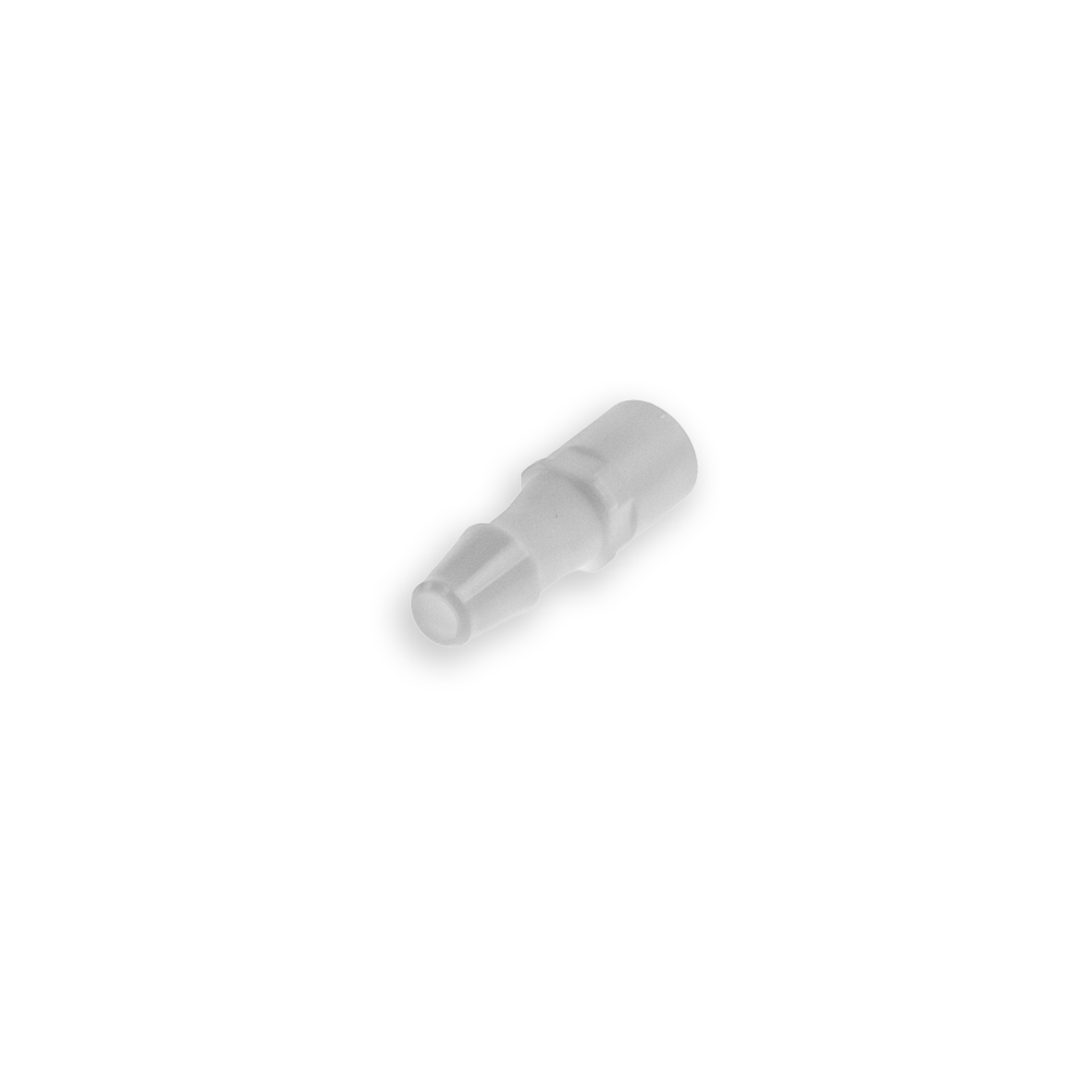 Connector, Female Slip Luer to 5/32 in. ID Tube, Metal (10/PK)