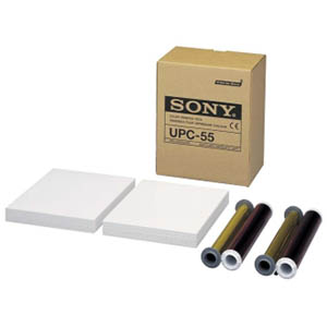 Sony UPC-55 A5 Color Ink and Paper (200 Sheets per pack with two Sony UPC-55 A5 Color Ink and Paper (200 Sheets per pack with two