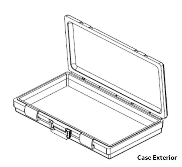 Lead shielded storage case for Star Guide Co57 Calibration/QC source and holding jig