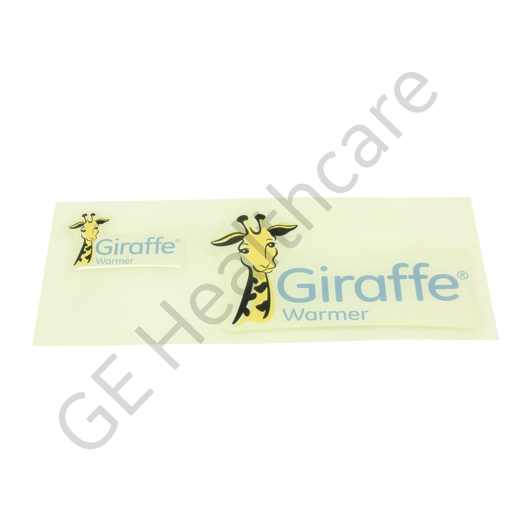 Sticker Label Set Branding Giraffe® Warmer PMS Cool Gray 1C