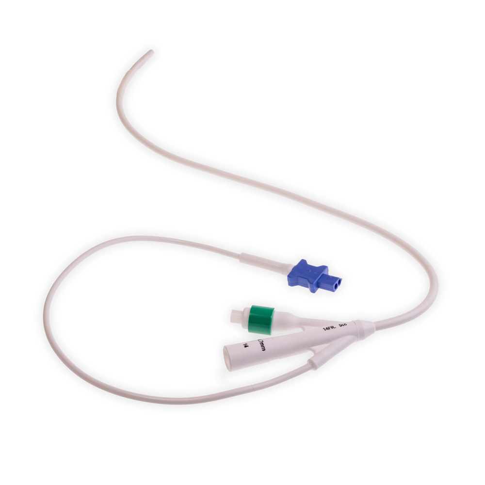 Foley Catheter with Temperature Probe, 14 FR, Disposable, 400 Series, 50/pkg