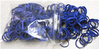 GE Bulk Non-Sterile, Non-Latex Blue Bands (100/Bag)